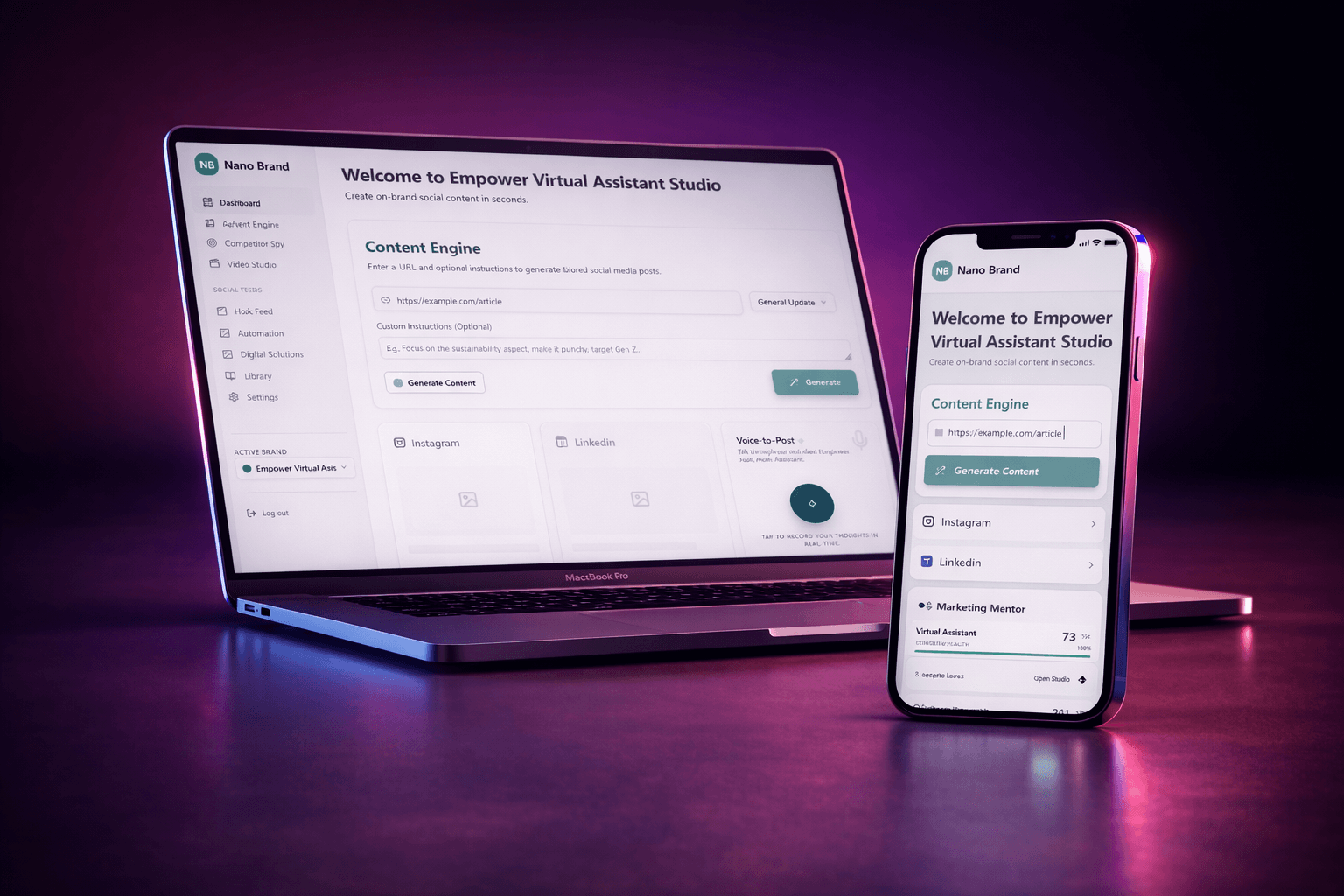 Empower Studio Hub (Nanobrand)